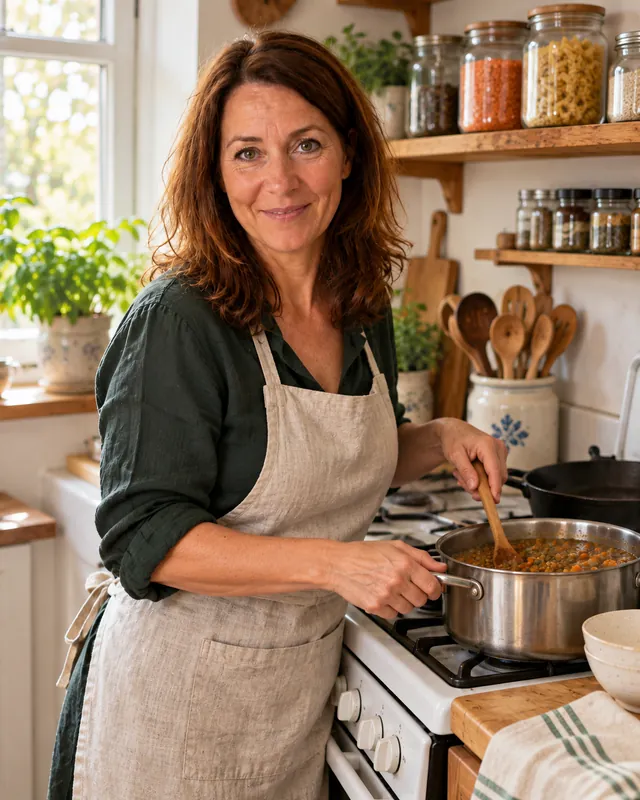 Sabine K. in ihrer Küche